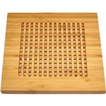 Ficha técnica e caractérísticas do produto Descansa Prato Quadrado Welf em Bambu Tóquio 20 Cm