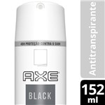 Ficha técnica e caractérísticas do produto Desodorante Aerosol Antitranspirante Axe Suave Black - 152ml