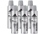 Ficha técnica e caractérísticas do produto Desodorante Aerosol Antitranspirante Masculino - Adidas Pro Invisible 150ml 6 Unidades