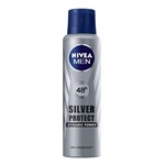 Ficha técnica e caractérísticas do produto Desodorante Aerosol Antitranspirante Nivea For Men Silver Protect com 150ml