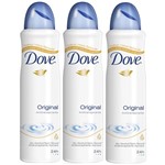 Ficha técnica e caractérísticas do produto Desodorante Aerosol Dove Original 113ml 3 Unidades
