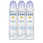 Ficha técnica e caractérísticas do produto Desodorante Aerosol Dove Original 3 Unidades