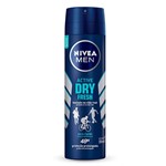 Ficha técnica e caractérísticas do produto Desodorante Aerosol Nivea Dry Fresh Masculino 150ml - Nívea