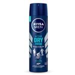 Ficha técnica e caractérísticas do produto Desodorante Aerosol Nivea Dry Fresh Masculino 150Ml