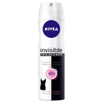 Ficha técnica e caractérísticas do produto Desodorante Aerosol Nivea Invisible For Black e White 150ml