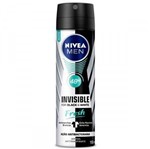 Ficha técnica e caractérísticas do produto Desodorante Aerosol Nivea Invisible For Black White Fresh