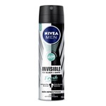 Ficha técnica e caractérísticas do produto Desodorante Aerosol Nivea Men Invisible Black White Fresh - 150ml