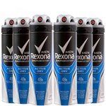 Ficha técnica e caractérísticas do produto Desodorante Aerosol Rexona Masculino Active Dry 150ml - com 6 Unidades