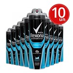 Ficha técnica e caractérísticas do produto Desodorante Aerosol Rexona Men Impacto - 10 Unidades