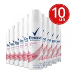 Ficha técnica e caractérísticas do produto Desodorante Aerosol Rexona Powder Dry 150ml/90g - 10 Unidades