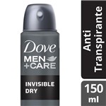 Ficha técnica e caractérísticas do produto Desodorante Antitranspirante Aerosol Dove MEN+CARE Invisible Dry 150ML