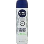 Ficha técnica e caractérísticas do produto Desodorante Antitranspirante Aerosol Nivea Men Sensitive Protect 150ml