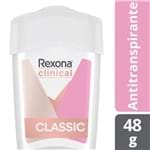 Ficha técnica e caractérísticas do produto Desodorante Antitranspirante Rexona Clinical Classic Women Stick com 48g