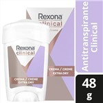 Ficha técnica e caractérísticas do produto Desodorante Antitranspirante Rexona Clinical Women Extra Dry 48g