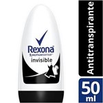 Ficha técnica e caractérísticas do produto Desodorante Antitranspirante Rexona Invisible Women Roll On - 50ml