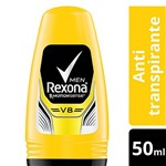 Ficha técnica e caractérísticas do produto Desodorante Antitranspirante Rexona V8 Masculino Rollon 50ml