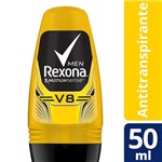 Ficha técnica e caractérísticas do produto Desodorante Antitranspirante Roll On Rexona Men V8 50ml