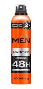 Ficha técnica e caractérísticas do produto Desodorante Antitranspirante Soffie Men Adventure 48h 300ml