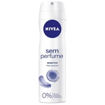 Ficha técnica e caractérísticas do produto Desodorante Feminino Nivea Sensitive & Pure aerosol 150mL