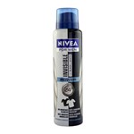 Ficha técnica e caractérísticas do produto Desodorante Masculino Aerosol Invisible For Black White 24h 150ml - Nivea