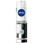 Ficha técnica e caractérísticas do produto Desodorante Nivea Aerosol Invisible For Black White Fresh - 150mL