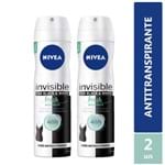 Ficha técnica e caractérísticas do produto Desodorante Nivea Invisible Black & White Fresh Feminino Aerosol 2un