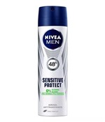 Ficha técnica e caractérísticas do produto Desodorante Nivea Men Sensitive Protect Aerosol Antitranspirante 48h com 150ml