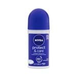 Ficha técnica e caractérísticas do produto Desodorante Nivea Protect & Care Roll-On Feminino 50Ml