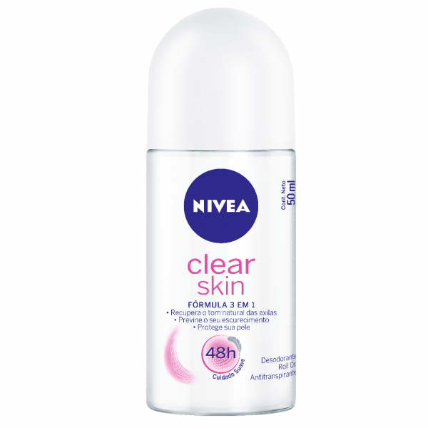 Ficha técnica e caractérísticas do produto Desodorante Nivea Roll On Clear Skin Feminino 50Ml