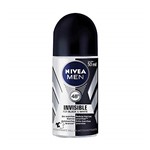 Ficha técnica e caractérísticas do produto Desodorante Nivea Roll-On Invisible Black&White Men 50ml, Nivea