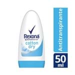 Ficha técnica e caractérísticas do produto Desodorante Rexona Roll On Feminino Cotton 50ml