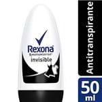 Ficha técnica e caractérísticas do produto Desodorante Roll-On 50Ml Invisible Unit, Rexona