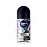 Ficha técnica e caractérísticas do produto Desodorante Roll On Nivea Invisible Black & White Masculino 50ml