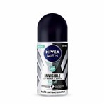 Ficha técnica e caractérísticas do produto Desodorante Roll On Nivea Invisible Black & White Masculino - 50ml