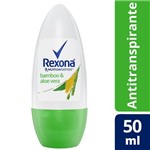 Desodorante Rolloon Rexona Bamboo e Aloe Vera 50ml