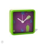 Ficha técnica e caractérísticas do produto Despertador Color Clock - Verde e Roxo