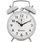 Ficha técnica e caractérísticas do produto Despertador Herweg 2208 021 Branco Antigo Retrô Relógio
