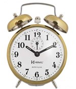 Ficha técnica e caractérísticas do produto Despertador Herweg 2370 208 Dourado Picoteado Vintage Relógio