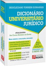Ficha técnica e caractérísticas do produto Dicionario Universitario Juridico - Rideel - 1