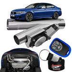 Ficha técnica e caractérísticas do produto Difusor de Escapamento Esportivo Cromado - BMW M5