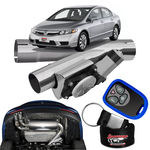 Ficha técnica e caractérísticas do produto Difusor de Escapamento Esportivo Cromado - Honda Civic