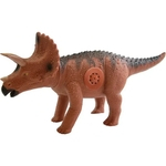 Ficha técnica e caractérísticas do produto Dinossauro Adijomar Triceratopo - com Som - Marrom/Preto