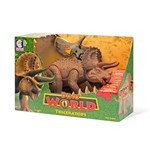 Ficha técnica e caractérísticas do produto Dinossauro com Som Cotiplás Triceratops Dino World
