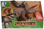 Ficha técnica e caractérísticas do produto Dinossauro Triceratops Dino World com Som - Cotiplás - 2089 - Cotiplas
