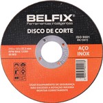 Ficha técnica e caractérísticas do produto DISCO CORTE 115,0X1,0X22,22 ACO INOX - Belfix
