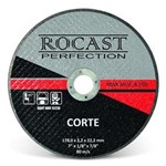 Ficha técnica e caractérísticas do produto Disco de Corte 10 X 1/8 X 3/4 Corte Rocast