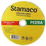 Ficha técnica e caractérísticas do produto Disco de Corte de 178 X 22mm para Construção-Stamaco-6183