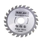 Ficha técnica e caractérísticas do produto Disco de Corte em Madeira 110mm 24 Dentes J384 Black Jack