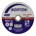 Ficha técnica e caractérísticas do produto Disco de Corte para Inox 7 X 1.6mm X 7/8 Bna12 - Norton