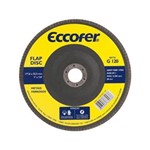 Ficha técnica e caractérísticas do produto Disco de Desbaste e Acabamento Flap-Disc Reto 7 Grão 40 Costado de Fibra Eccofer